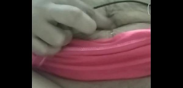  Wife video calling husband brother with honey on her nipples.